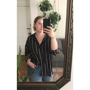 New Look • Oversized Striped Button-Down